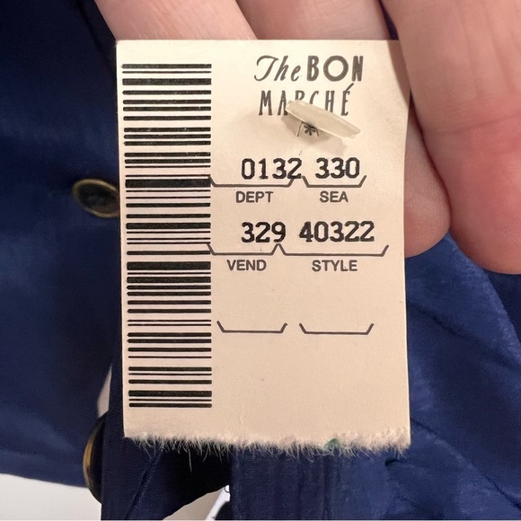 NWT Vintage Laura & Jayne Collection Double Breasted Blue Blouse Size 12 - Picture 9 of 12